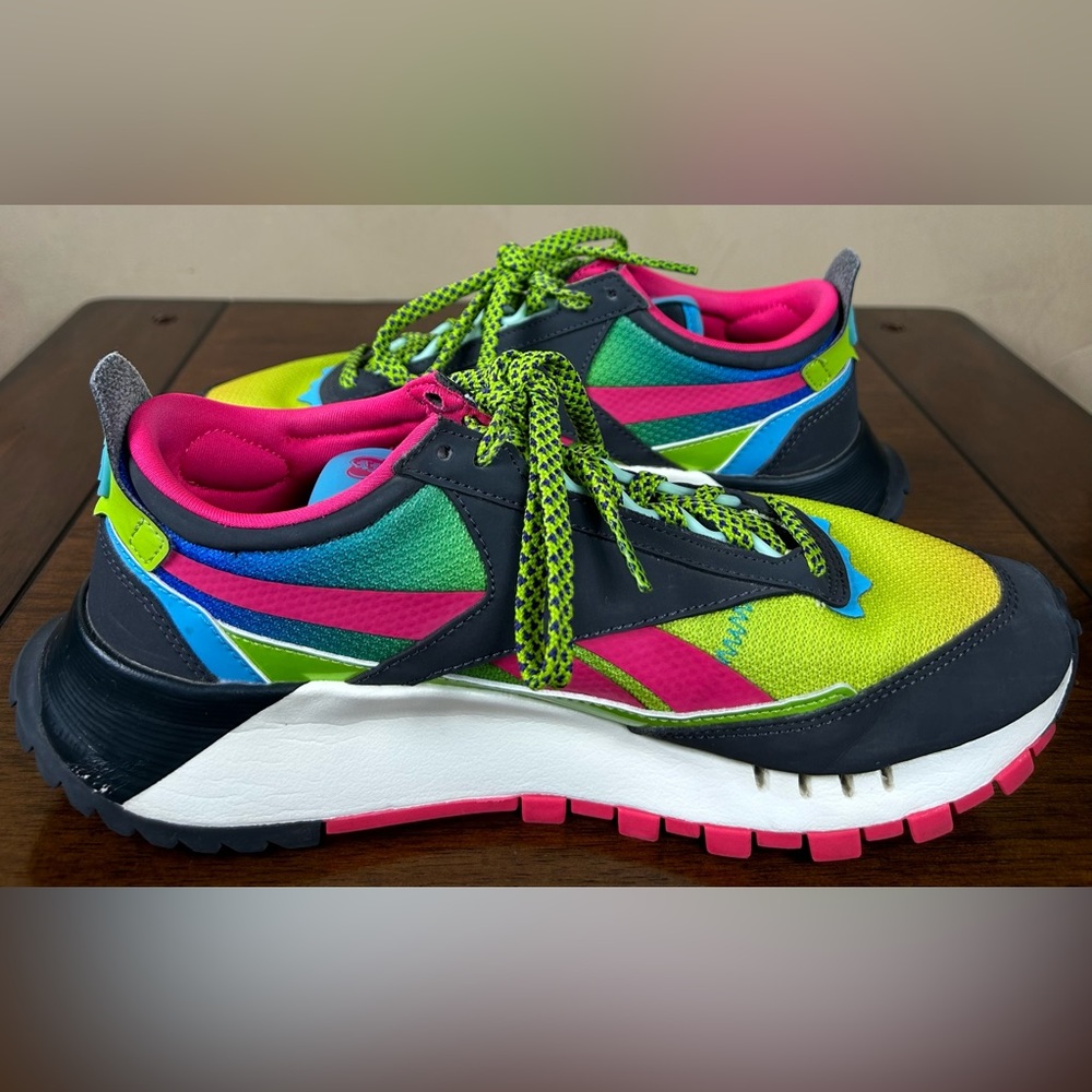 Reebok Classic Legacy X Jelly Belly Shoes Mens Size 7.5 Green Pink Black GW3376